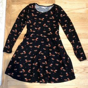 Fox patterned dress Small 🦊